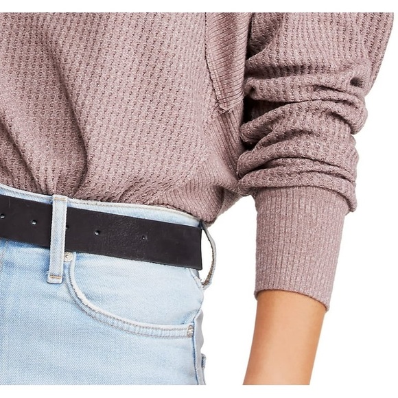 WE THE FREE Santa Clara Thermal Long Sleeve Waffle Knit Top — medium - Picture 4 of 11